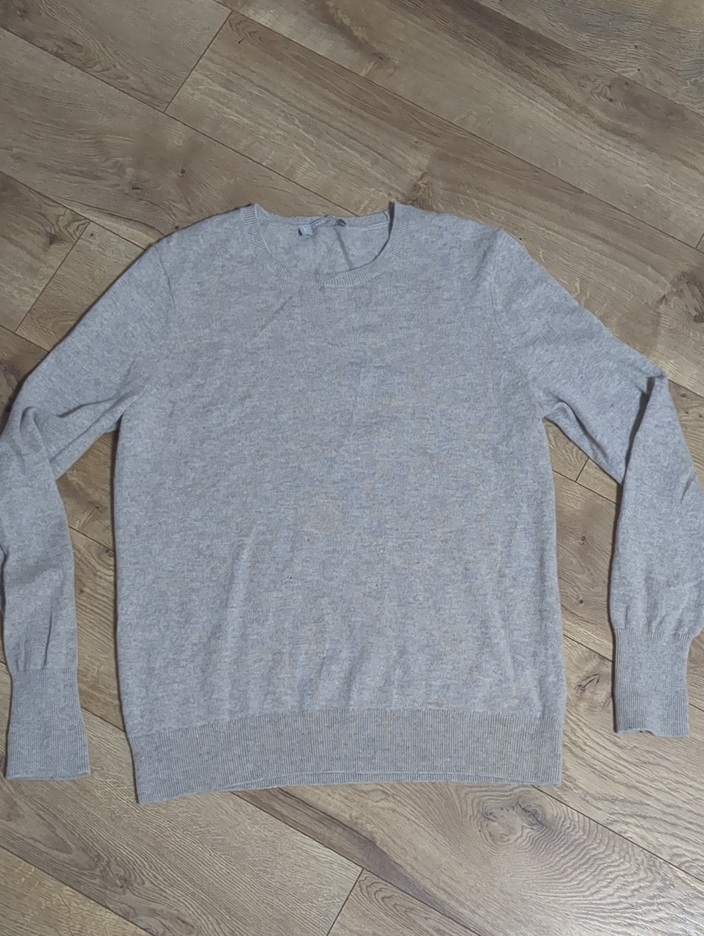 Everlane cashmere crew oat color women's sweater Size Large - Picture 1 of 7